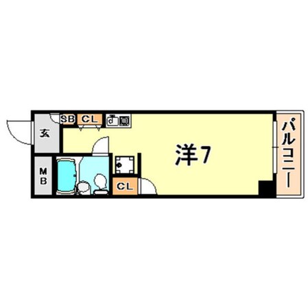 岩屋駅 徒歩5分 3階の物件間取画像